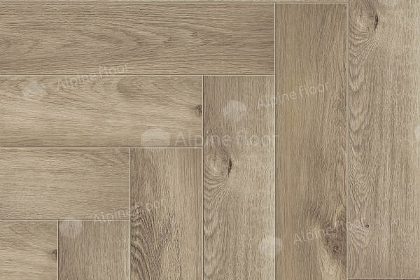 Каменный SPC ламинат Alpine Floor Parquet Premium  Дуб Натуральный Отбеленный