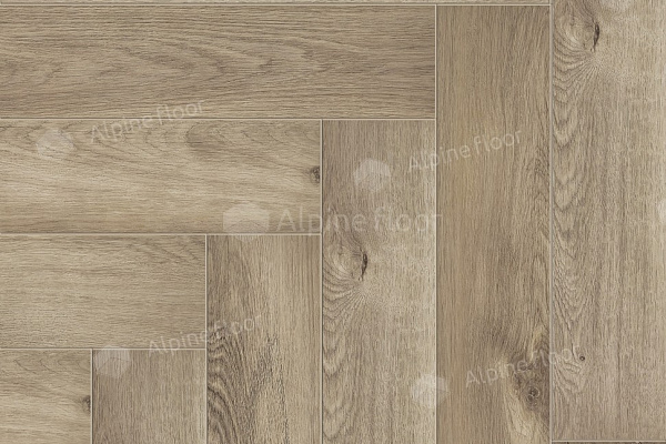Каменный SPC ламинат Alpine Floor Parquet Light Дуб Натуральный Отбеленный