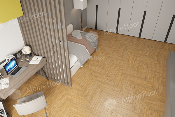 Ламинат Alpine Floor Herringbone Pro LF106-4 Дуб Тулуза